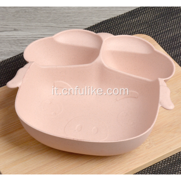 Set di stoviglie per bambini Piggy Shape all&#39;ingrosso